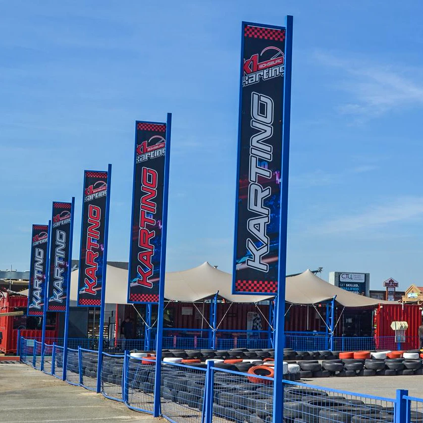 Track flags at K1 Outdoor Karting East Rand Mall